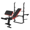 Adjustable Weight Lifting Bench With Chest Fly & Leg Extension Multi Purpose Home Fitness Training Equipment
