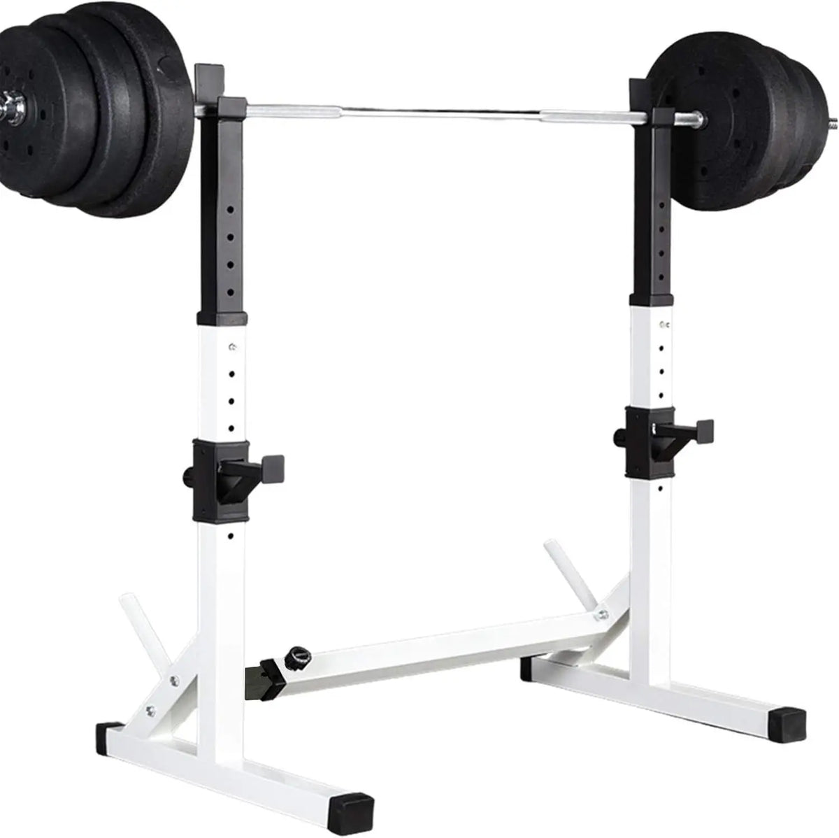 Hot Sale Adjustable Squat Rack Heavy Duty Barbell Weight Lifting Stands Commercial Gym Bench Press Safety Strength Training