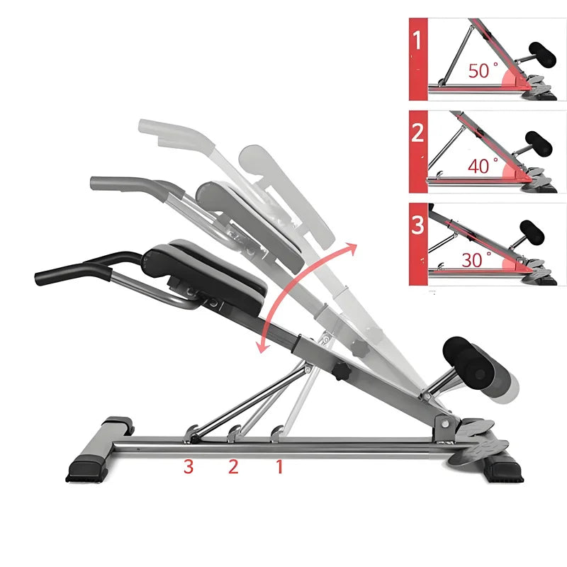 Home Use Adjustable Multi-Function Roman Chair Hyperextension Bench Glute Ham Developer Back Trainer