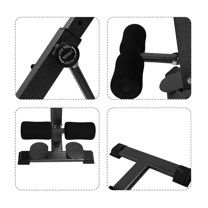 Home Use Adjustable Multi-Function Roman Chair Hyperextension Bench Glute Ham Developer Back Trainer