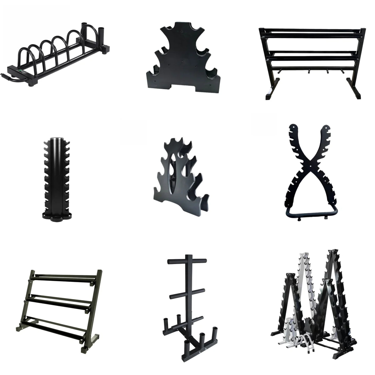 Hot Sale Tripod Steel Safety Heavy Duty Barbell Plate Storage Rack Commercial Gym Fitness Equipment Organizer