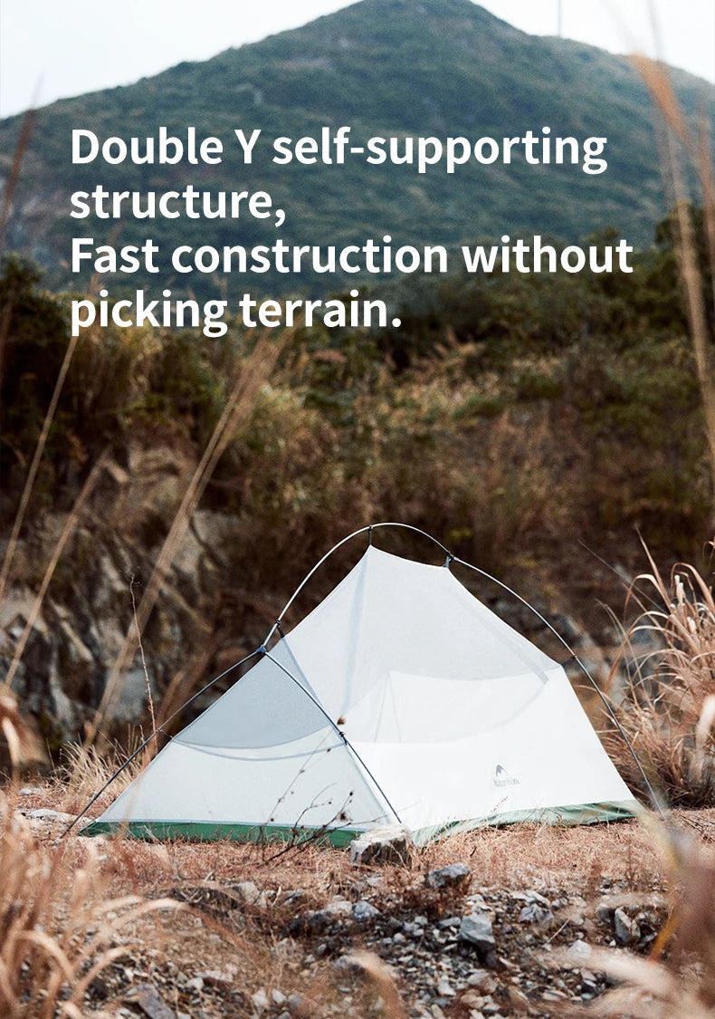 Naturehike 2026 New Cloud Base Tent Ultralight Waterproof Large Foyer Shelter Tent Travel 1-2 Person Portable Camping Tents