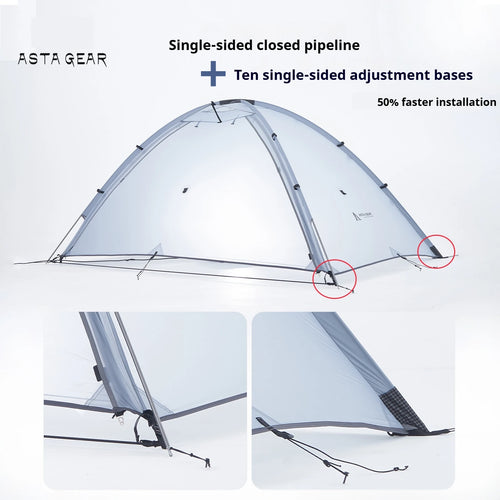 Astagear Vista 2  2-Person Lightweight Silicone-Coated Fast Setup Outdoor Camping Tent, Windproof & Waterproof for Hiking & Mou