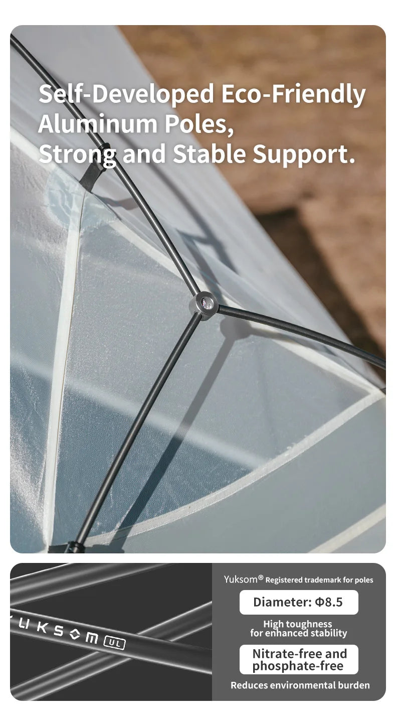Naturehike Mongar UL PRO 1-3 People Tent 20D Ultralight Travel Waterproof Hiking Survival Outdoor Camping Portable Sun Shelter