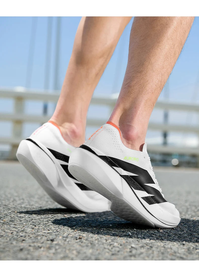 Sports Running Shoes Man Carbon Plate Walking Sneakers Shock-Absorbing Marathon Racing Athletics Training Walking Casual Shoes