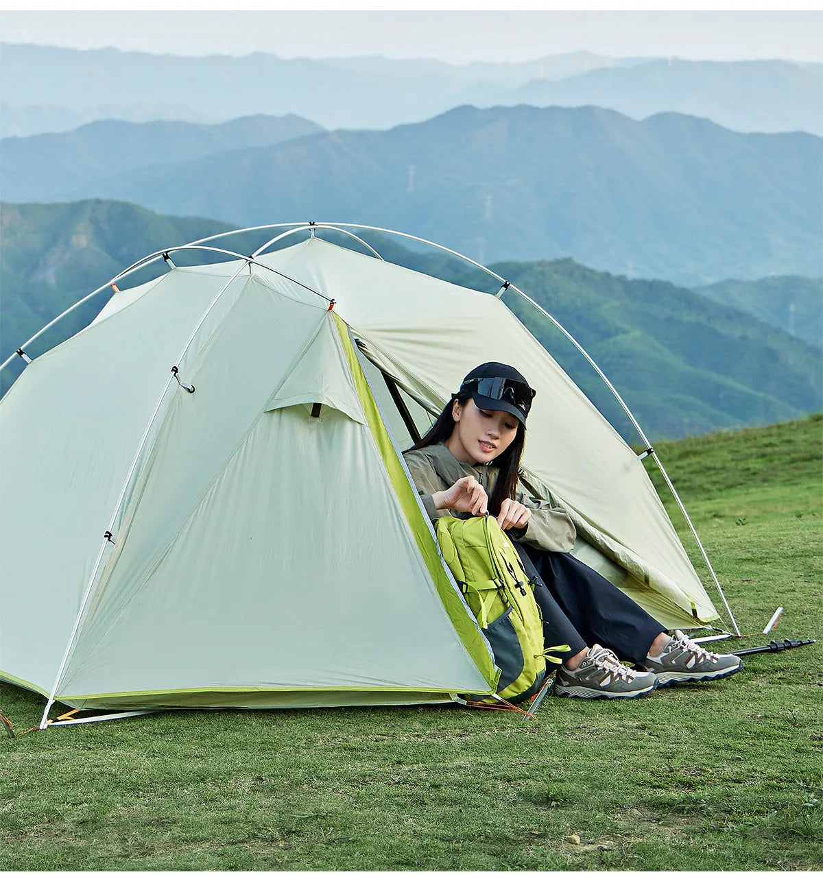 Golden Camel 20D Ultralight Travel Tent 1-2 People Waterproof Hiking Survival Outdoor Camping Portable Backpacking Shelter Tent