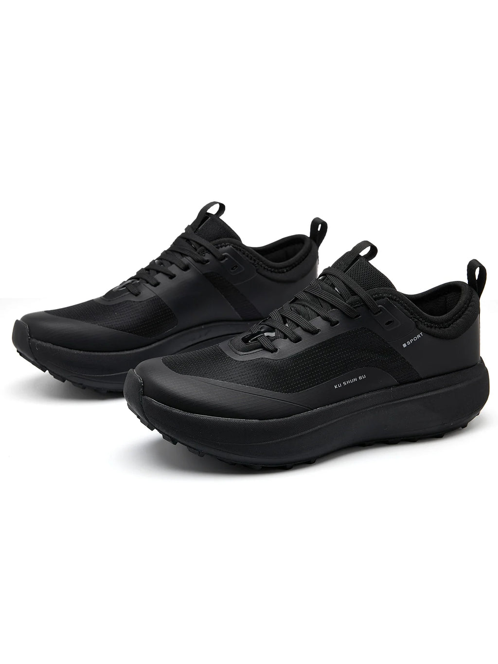 Men's Outdoor Athletic Shoes with Anti-Slip, Wear-Resistant, Breathable, and Casual Design in Black