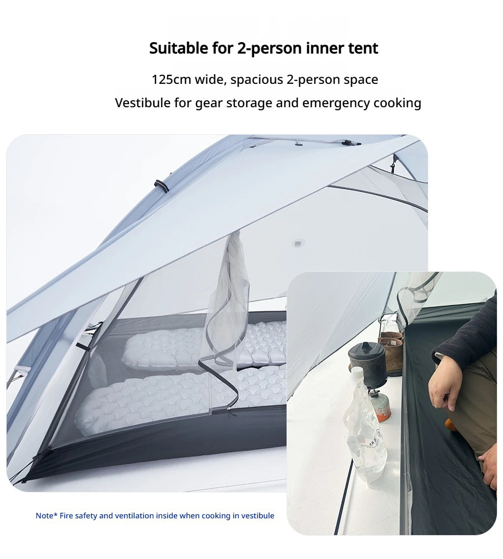 Astagear Vista 2  2-Person Lightweight Silicone-Coated Fast Setup Outdoor Camping Tent, Windproof & Waterproof for Hiking & Mou