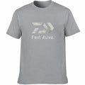 2026 New Sports Breathable T-shirt, Outdoor Fishing Style Letter Arrow Printed Casual T-shirt, Luxurious Short Sleeved Shirt