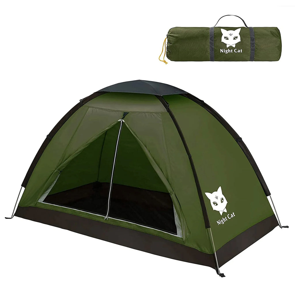 Night Cat Tent for 1 to 2 Persons, Lightweight Waterproof Camping Hiking Backpack Tent