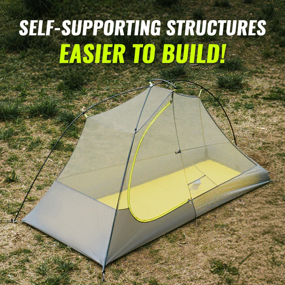 Naturehike Trails EXT Trekking Tent Outdoor Camping Overnight Waterproof Anti-storm Single Person Hiking Tents Sun Shelter