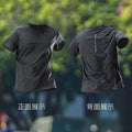 Sports T Shirts for Men's Summer Breathable Mesh Fabric Fitness Quick Drying Tops Ice Silk Moisture Wicking Crew Neck T-Shirt