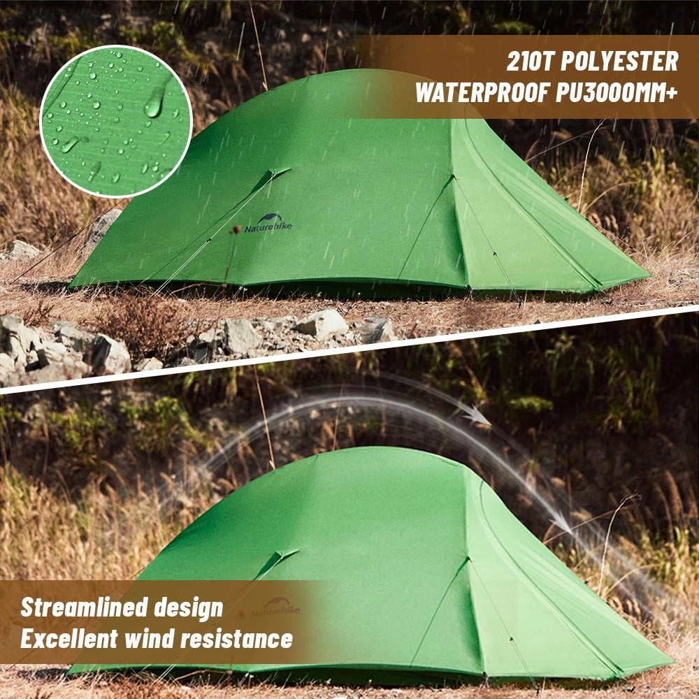 Naturehike 2026 New Cloud Base Tent Ultralight Waterproof Large Foyer Shelter Tent Travel 1-2 Person Portable Camping Tents