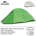 Naturehike 2026 New Cloud Base Tent Ultralight Waterproof Large Foyer Shelter Tent Travel 1-2 Person Portable Camping Tents