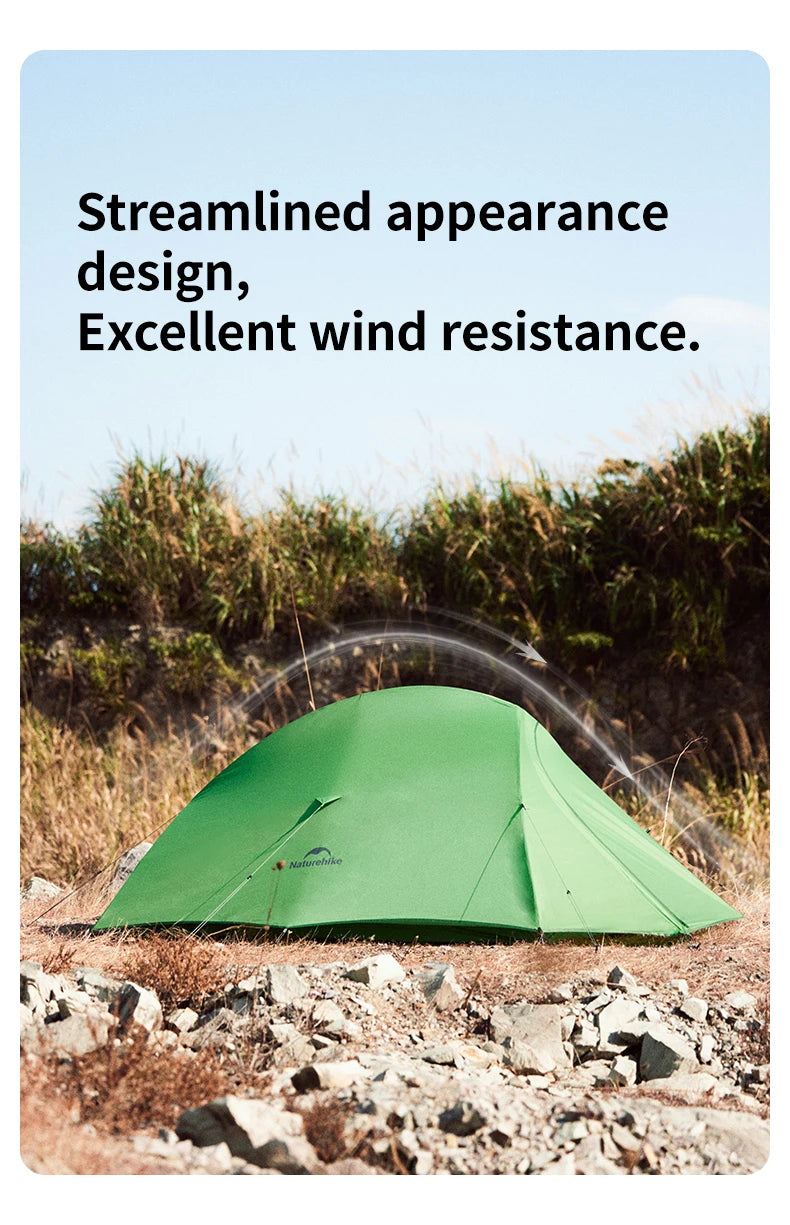 Naturehike 2026 New Cloud Base Tent Ultralight Waterproof Large Foyer Shelter Tent Travel 1-2 Person Portable Camping Tents