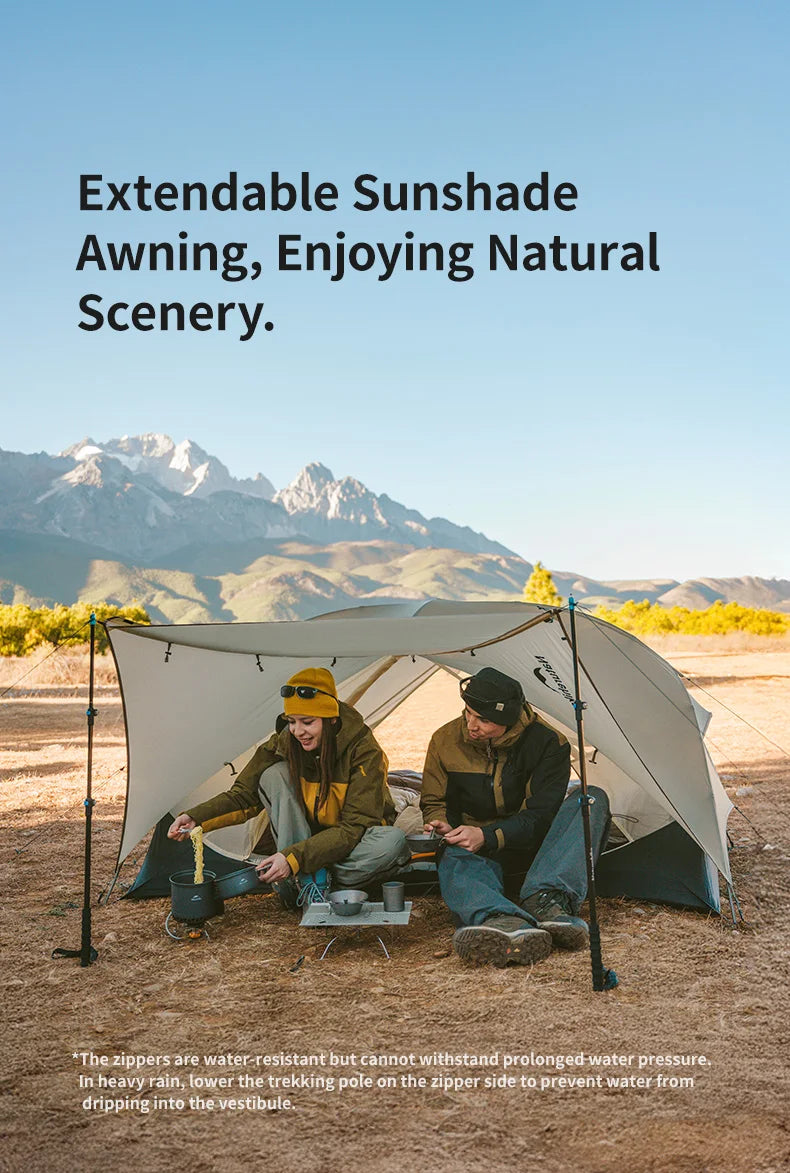 Naturehike Mongar UL PRO 1-3 People Tent 20D Ultralight Travel Waterproof Hiking Survival Outdoor Camping Portable Sun Shelter