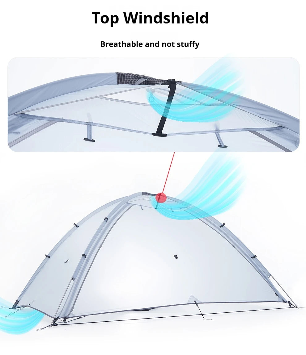 Astagear Vista 2  2-Person Lightweight Silicone-Coated Fast Setup Outdoor Camping Tent, Windproof & Waterproof for Hiking & Mou