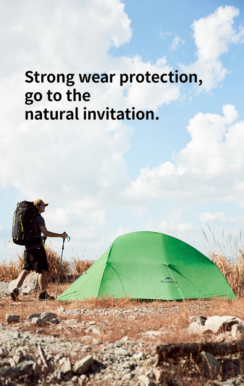 Naturehike 2026 New Cloud Base Tent Ultralight Waterproof Large Foyer Shelter Tent Travel 1-2 Person Portable Camping Tents