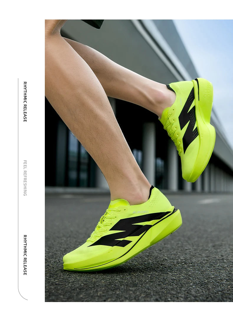 Sports Running Shoes Man Carbon Plate Walking Sneakers Shock-Absorbing Marathon Racing Athletics Training Walking Casual Shoes