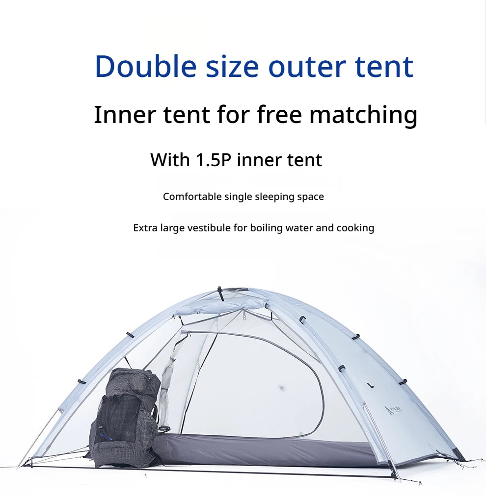 Astagear Vista 2  2-Person Lightweight Silicone-Coated Fast Setup Outdoor Camping Tent, Windproof & Waterproof for Hiking & Mou