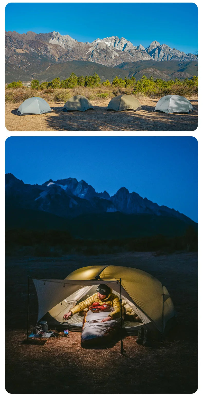 Naturehike Mongar UL PRO 1-3 People Tent 20D Ultralight Travel Waterproof Hiking Survival Outdoor Camping Portable Sun Shelter