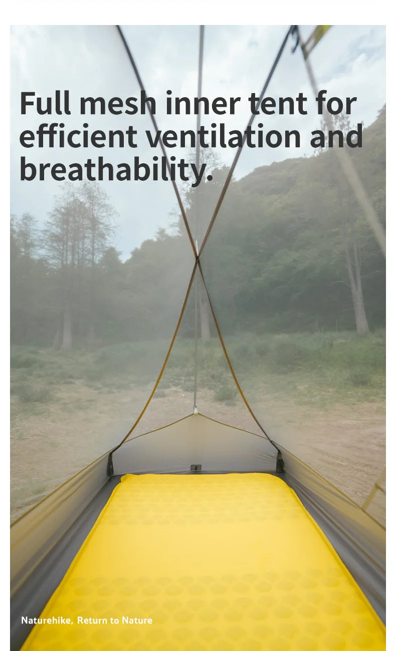 Naturehike Trails EXT Trekking Tent Outdoor Camping Overnight Waterproof Anti-storm Single Person Hiking Tents Sun Shelter