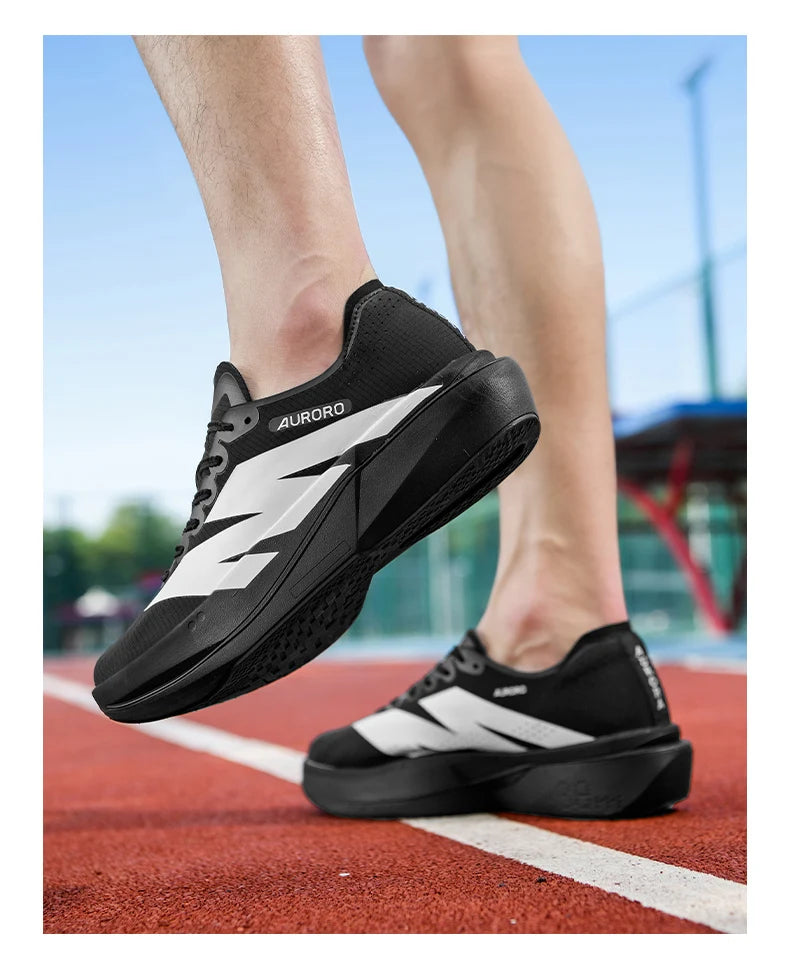 Sports Running Shoes Man Carbon Plate Walking Sneakers Shock-Absorbing Marathon Racing Athletics Training Walking Casual Shoes