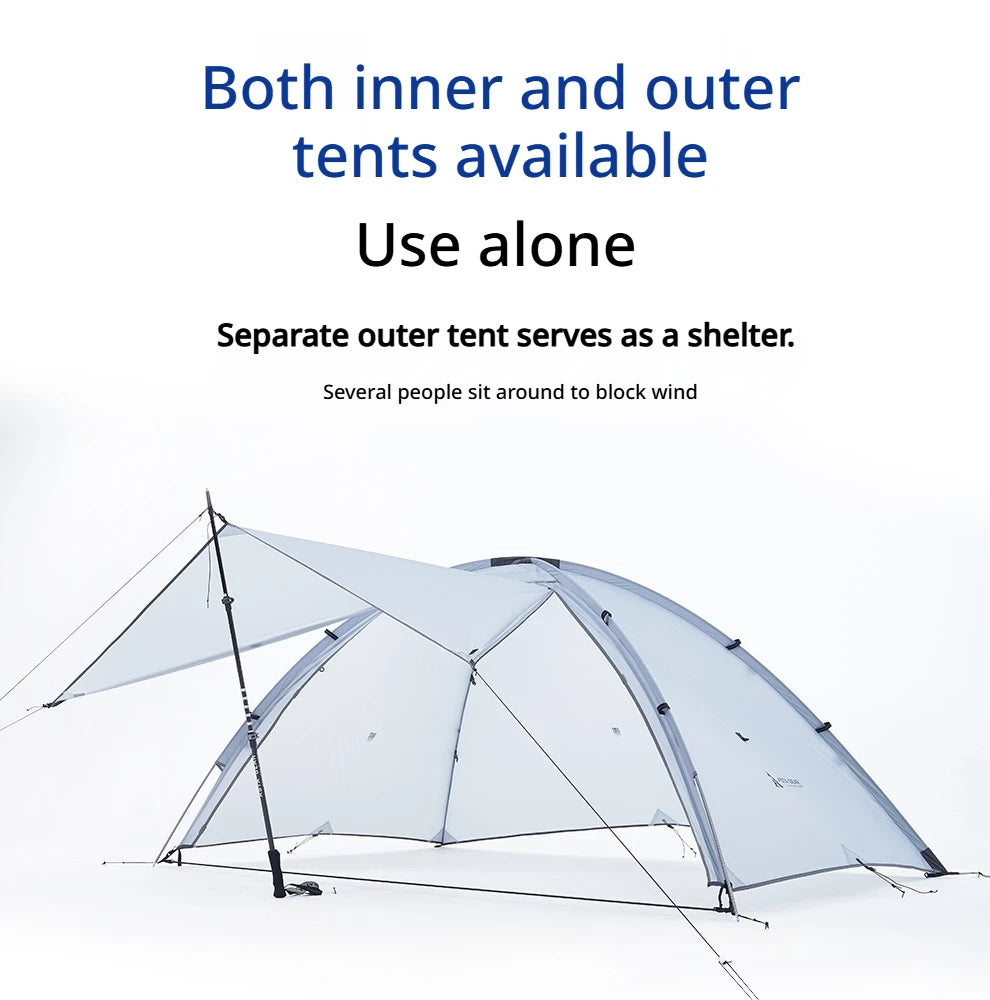 Astagear Vista 2  2-Person Lightweight Silicone-Coated Fast Setup Outdoor Camping Tent, Windproof & Waterproof for Hiking & Mou