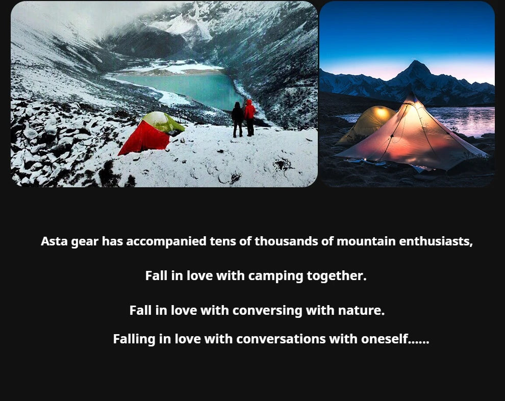 Astagear Vista 2  2-Person Lightweight Silicone-Coated Fast Setup Outdoor Camping Tent, Windproof & Waterproof for Hiking & Mou