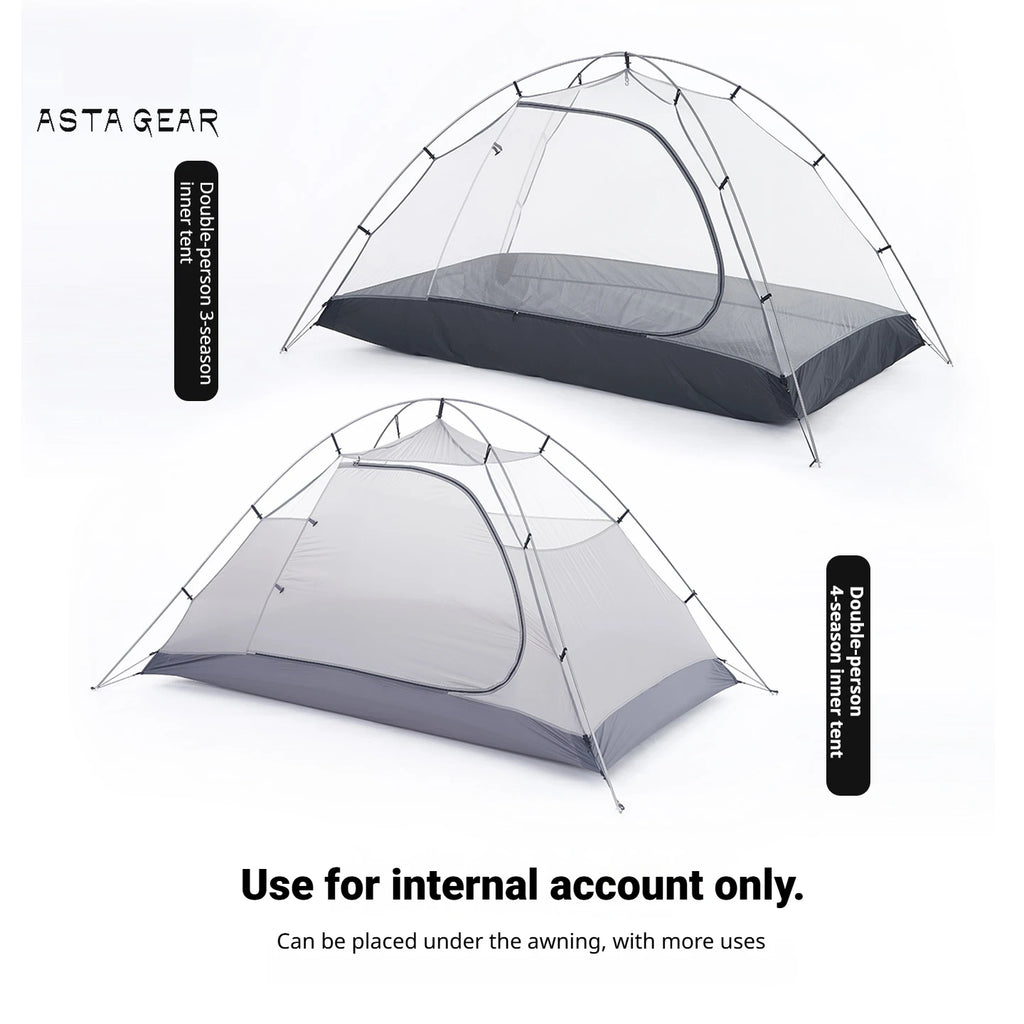 Astagear Vista 2  2-Person Lightweight Silicone-Coated Fast Setup Outdoor Camping Tent, Windproof & Waterproof for Hiking & Mou