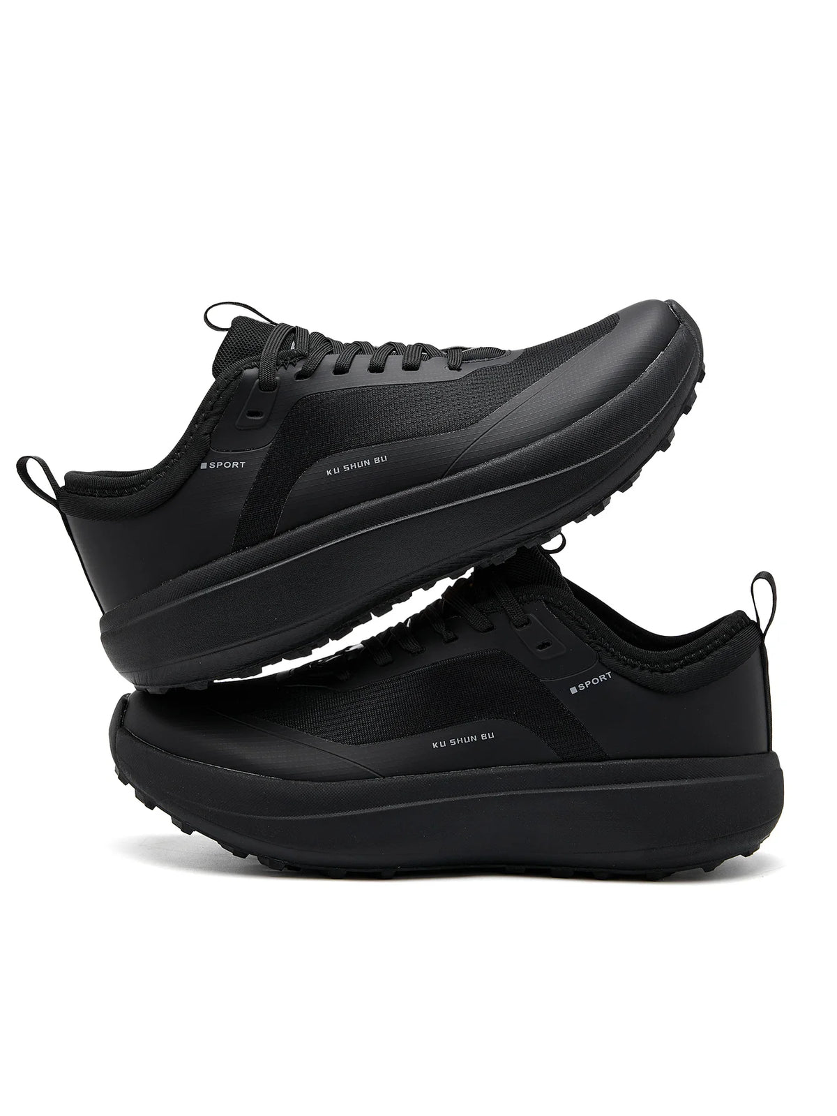 Men's Outdoor Athletic Shoes with Anti-Slip, Wear-Resistant, Breathable, and Casual Design in Black