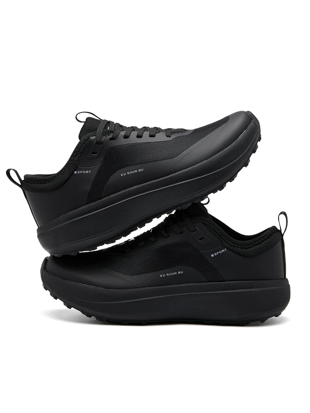 Men's Outdoor Athletic Shoes with Anti-Slip, Wear-Resistant, Breathable, and Casual Design in Black