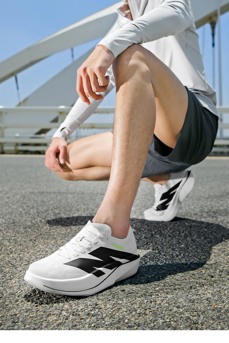 Sports Running Shoes Man Carbon Plate Walking Sneakers Shock-Absorbing Marathon Racing Athletics Training Walking Casual Shoes