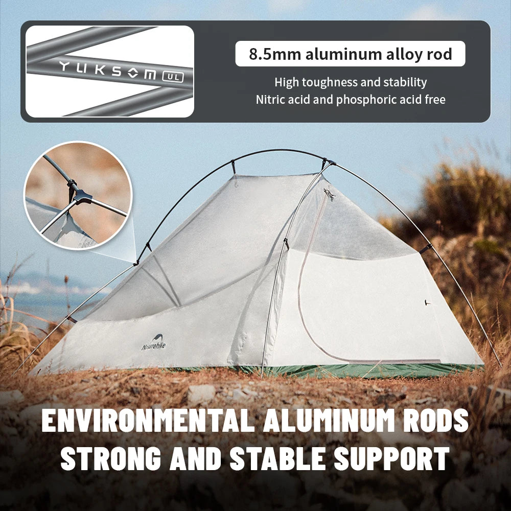 Naturehike 2026 New Cloud Base Tent Ultralight Waterproof Large Foyer Shelter Tent Travel 1-2 Person Portable Camping Tents
