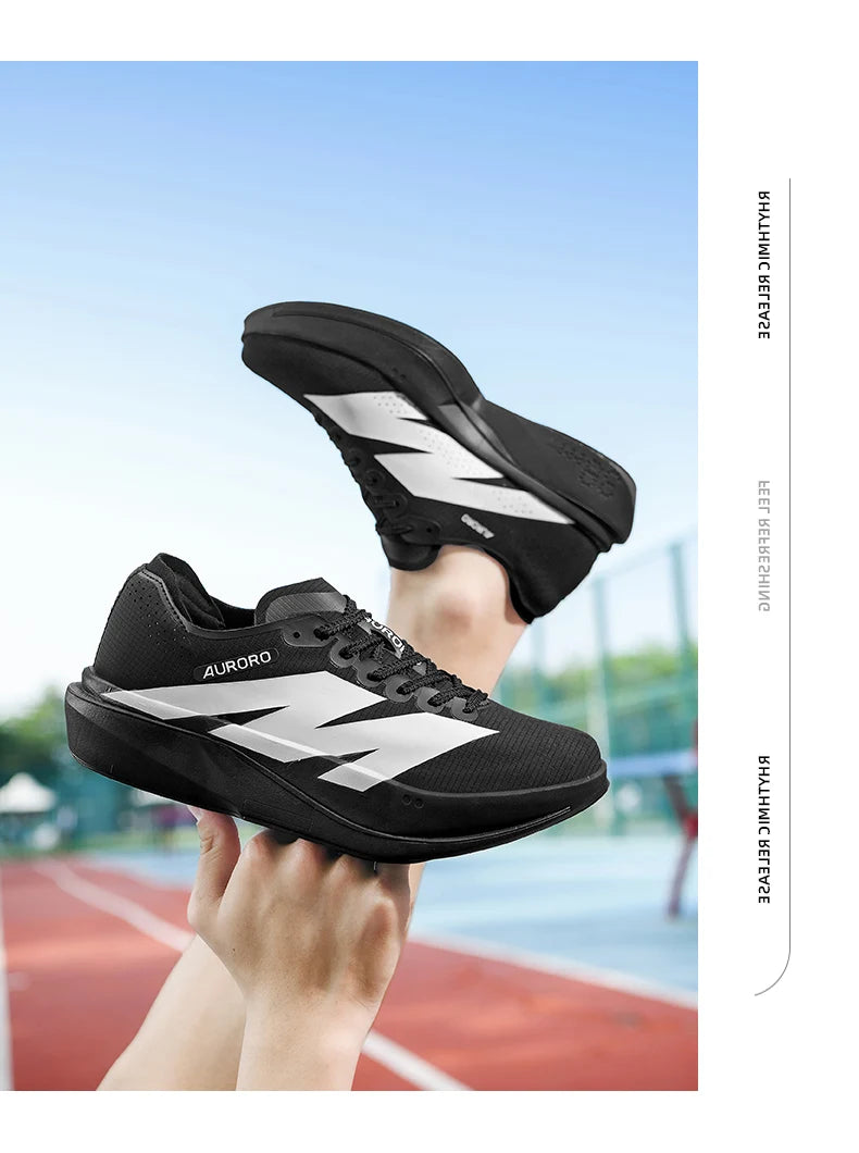Sports Running Shoes Man Carbon Plate Walking Sneakers Shock-Absorbing Marathon Racing Athletics Training Walking Casual Shoes