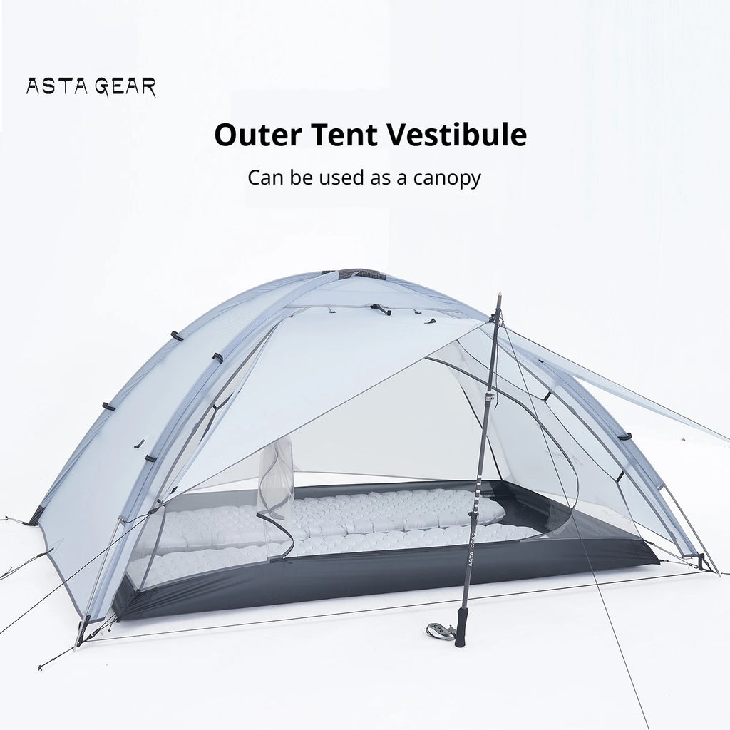 Astagear Vista 2  2-Person Lightweight Silicone-Coated Fast Setup Outdoor Camping Tent, Windproof & Waterproof for Hiking & Mou