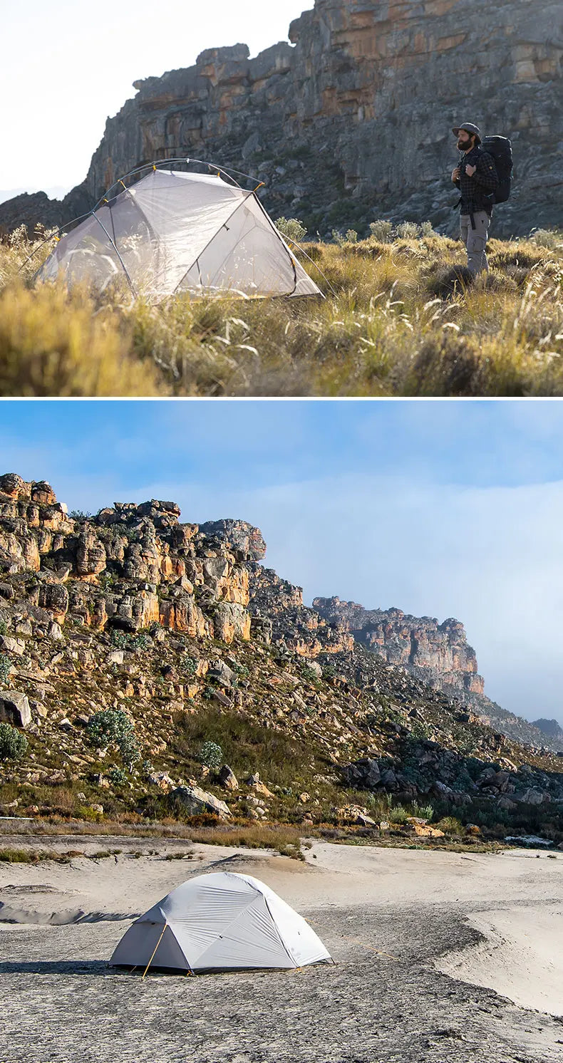 Naturehike Mongar UL PRO 1-3 People Tent 20D Ultralight Travel Waterproof Hiking Survival Outdoor Camping Portable Sun Shelter