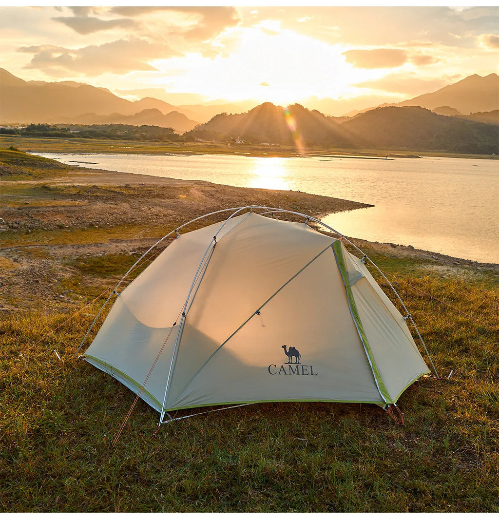 Golden Camel 20D Ultralight Travel Tent 1-2 People Waterproof Hiking Survival Outdoor Camping Portable Backpacking Shelter Tent