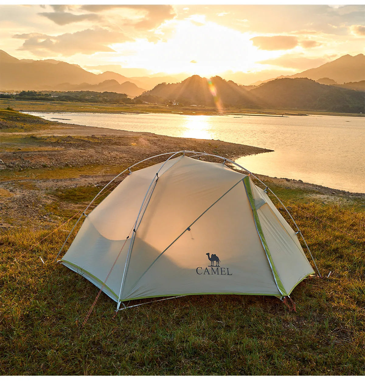 Golden Camel 20D Ultralight Travel Tent 1-2 People Waterproof Hiking Survival Outdoor Camping Portable Backpacking Shelter Tent