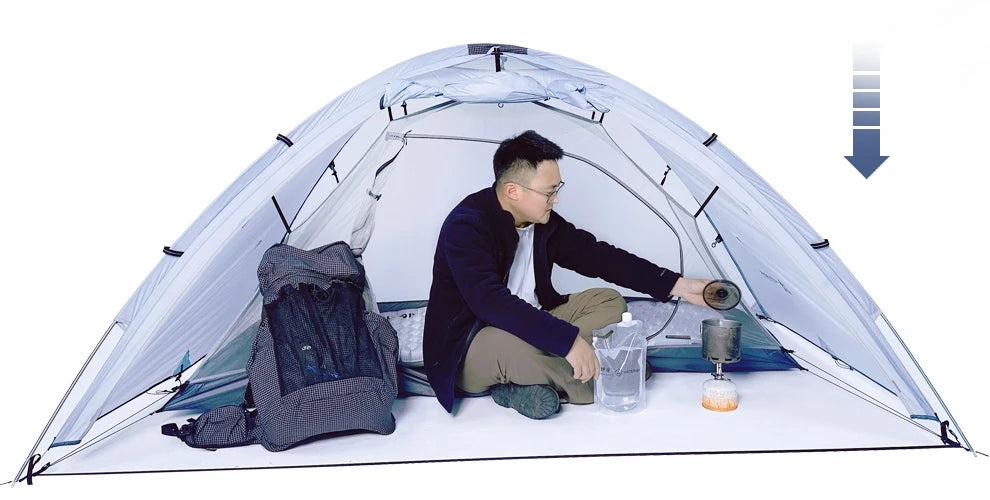 Astagear Vista 2  2-Person Lightweight Silicone-Coated Fast Setup Outdoor Camping Tent, Windproof & Waterproof for Hiking & Mou